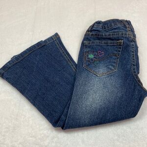 Squeeze Original Denim Embroidered Flare Jeans 4T